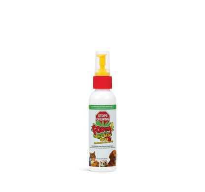Ultra-Bitter Training Aid Spray – Chewing, Biting, Licking Deterrent for Dogs, Cats, Horses, Rabbits, Ferrets, Birds - Safe for Pet’s Skin – Can Also Protect Garden from Deer and Pests (4 fl oz.)