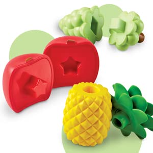 Learning Resources Snap-n-learn Fruit Shapers,Fine Motor Toy for Toddlers, Ages 2+