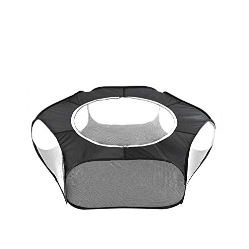 Small Animals Playpen with Top Cover Indoor Outdoor Pet Cage Pop-up Playard Portable Pet Tent for Kitten Cat,Puppy Dog,Rabbit,Hamster,Guinea Pig,Squirrel
