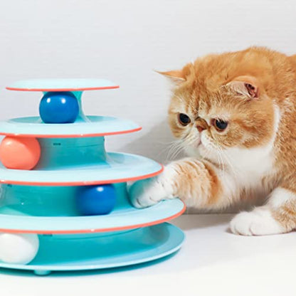 Catstages Chase Meowtain Interactive 4-Tier Cat Track Toy