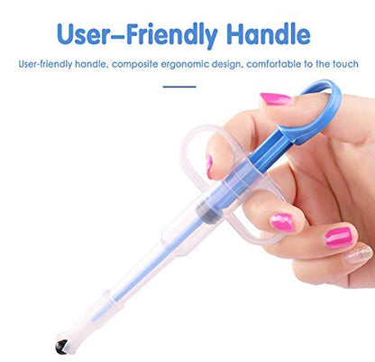 Western Era Pet Pill Dispenser, Pill Gun Shooter Tablet Soft Tip Syringe Medical Feeding Tool Kit for Dogs Cats Small Animals (Blue) (1 Piece)