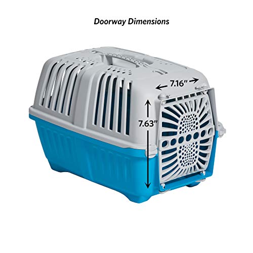 MidWest Homes for Pets Spree Travel Pet Carrier | Hard-Sided Pet Kennel Ideal for Toy Dog Breeds, Small Cats & Small Animals | Dog Carrier Measures 19.1L x 12.5 W x 13H - Inches