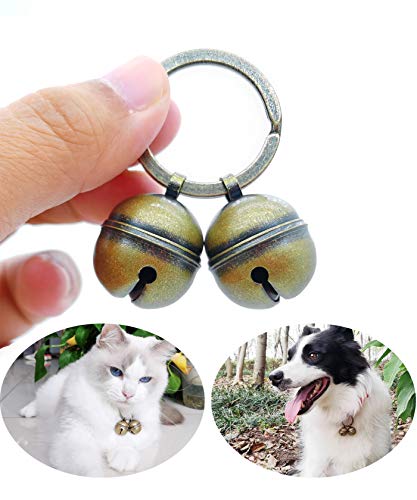 Dog Collar Bell - Cat Bells for Collar Loud, Save Birds and Wildlife Jingle Bell, Copper Charm…
