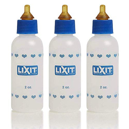 Lixit 2oz Nursing Bottle for Small Animals (2oz, Pack of 3)