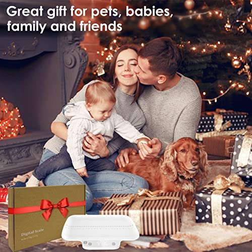 Multifunctional Newborn pet Scale,whelping Scale, Accuracy ± 0.035 oz, Maximum 15 kg / 33.06 lbs, Automatic Hold, Integrated Design Without disassembly, Suitable for Newborn Pets, Small Animals