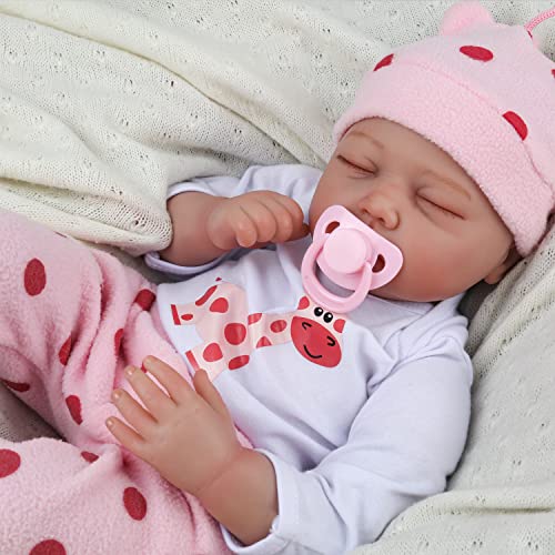 CHAREX Realistic Reborn Baby Doll - 22 Inch Lifelike Newborn Girl Toy with Realistic Features for Kids Aged 3+