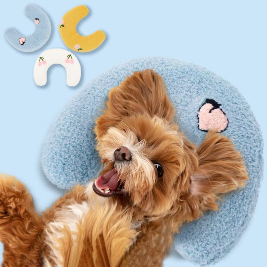 Muwago Dog Calming Pillow for Small Dogs, Pet Pillow for Little Dog and Indoor Cats, Half Donut Neck Pillow for My Little Dog/Cat to Sleep On, Animal Puppy Kitten Comfort Blanket Cuddle Buddy Product