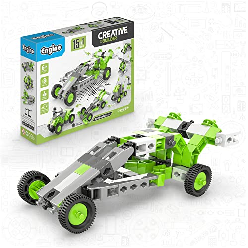 Engino- Creative Builder STEM Toys, 15 Multimodel Set, Educational Toys for Kids 6+, Engineering Kit, STEM Building Toys, Gift for Boys & Girls