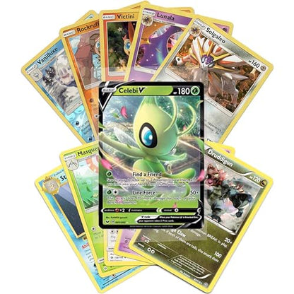 Pokemon Cards 50 Card Assorted Lot with Guaranteed V Pokemon