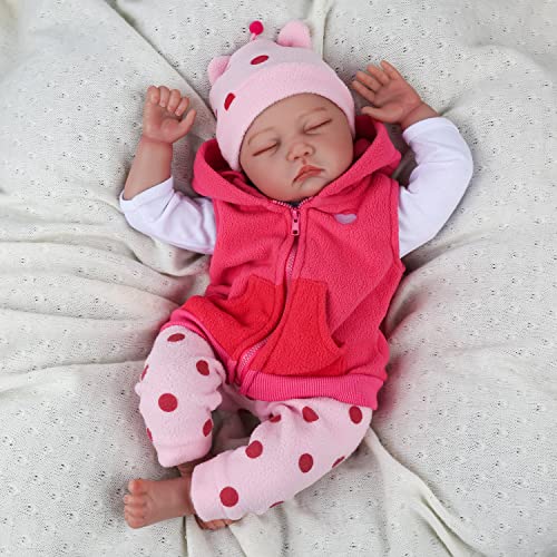 CHAREX Realistic Reborn Baby Doll - 22 Inch Lifelike Newborn Girl Toy with Realistic Features for Kids Aged 3+