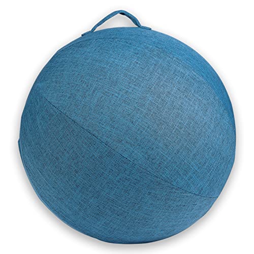 capuca Mega Ball Cover Only-Extra Large Equine Training 25-Inch Balls Covers for Horses Dogs Included Convenient Carry Handles （Blue）