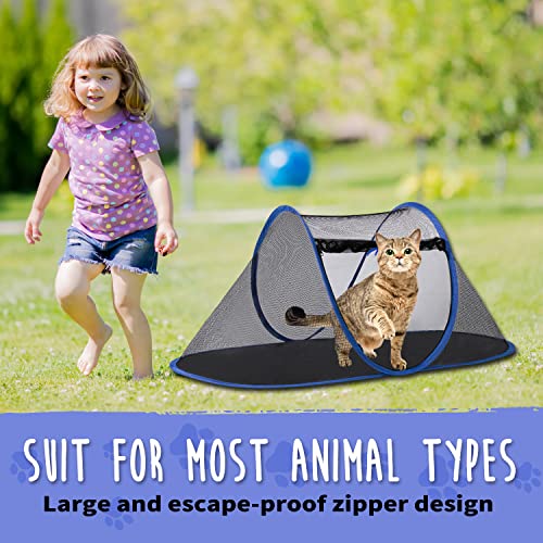 DOYOO Cat Tent Outdoor, Pop-Up Pet Enclosure Tent Suitable for Cats and Small Animals,Foldable Indoor Playpen Portable Exercise Tent with Carry Bag and Collapsible Pet Bowl