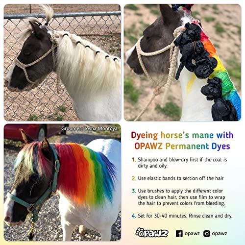 OPAWZ Permanent Dog Hair Dye, Pet Hair Dye Safely Used by Grooming Salons for a Decade, Pet Safe Dye Lasts Over 20 Washes, Bright Color for Dogs and Horses (Adorable Pink)