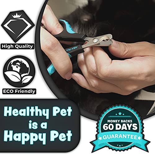 H&H Pets Cats and Dogs Nail Clippers Series - Razor Sharp Blades Sturdy Non Slip Handles - Cats & Dog Accessories Professional at Home Grooming - Stainless Steel - XS (Cats & Birds)