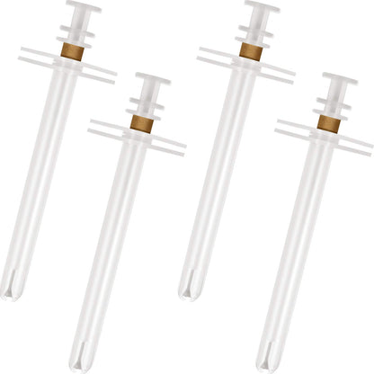 4 Pieces Pet Syringe Pet Pill/Tablet Syringe with Safety Tip Small Animal Pill Shooter Pet Pill Feeding Dispenser for Cats Dogs Birds (White)