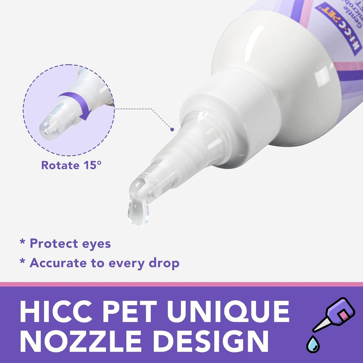 Eye Drops for Dogs and Cats: Gentle Formula Dog Eye Drops, Flush & Soothe Eye Irritations - Remove Tear Stains - Improves Allergy Symptoms & Dry Eyes - Safe for All Animals, 5.1oz