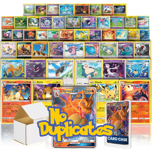 COLLECTORS HAVEN Ultra Rare Cards Bundle | 50+ Cards | 5X Rares or Holo | 1x Ultra Rare Guaranteed | 45 Common/Uncommon |Bonus Legendary, V, VMAX or VSTAR Card Case & Deck Box Made for Pokemon Cards